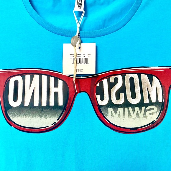 Moschino turquoise sunglasses summer dress authentic - Picture 9 of 12